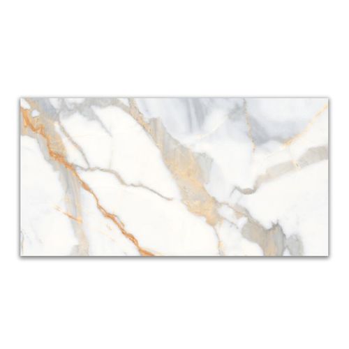 Revestimento Polido Megalume Calacata Gold "A" 45x89 Retificado