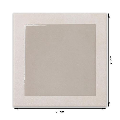 Porcelanato "A" Eliane Guache Box 2 Gris Brilhante Eliane 20x20