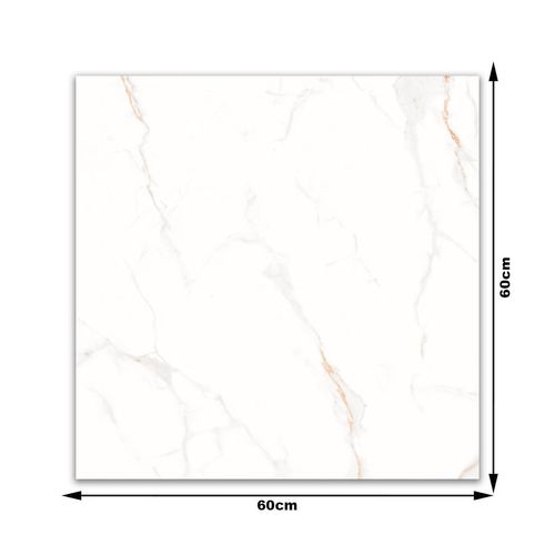 Cerâmica Polida Lume Marmo Bianco Clássico Retificado "A" 60x60cm