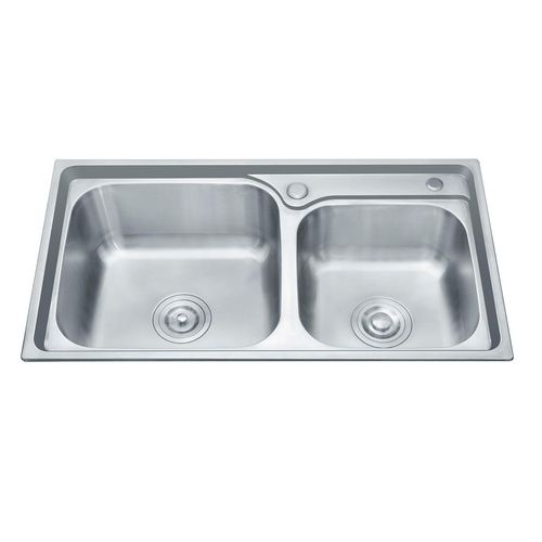 Cuba Dupla Aço Inox 304 Aqqua Duetto com Acessórios 68x39cm