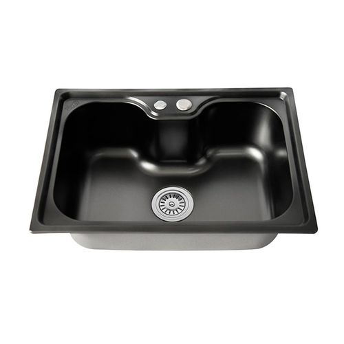 Cuba de Aço Inox 304 Aqqua Alba Preto com Acessórios 50x40cm