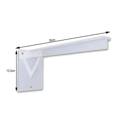 Mão Francesa 30cm Suporte Branca FE0117 Dicarlo