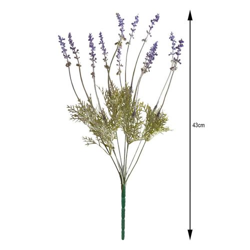 Buque Lavanda Flor Arte PLT Lavanda 43cm