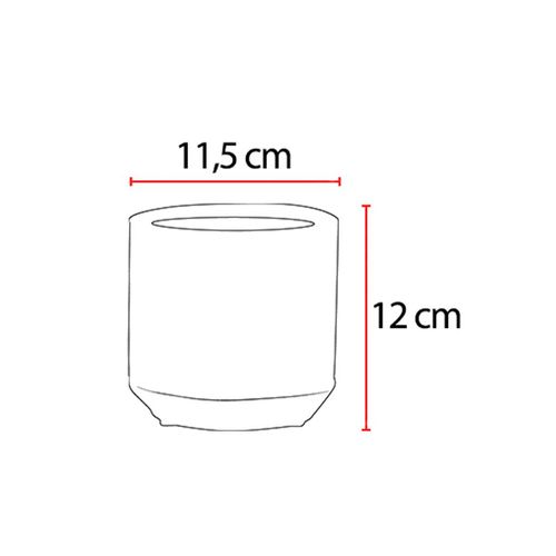 Vaso Cerâmica Flor Arte Fendi 12cm