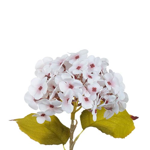 Haste Hortensia Flor Arte Branco 46cm