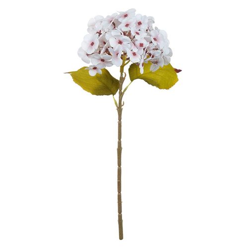 Haste Hortensia Flor Arte Branco 46cm