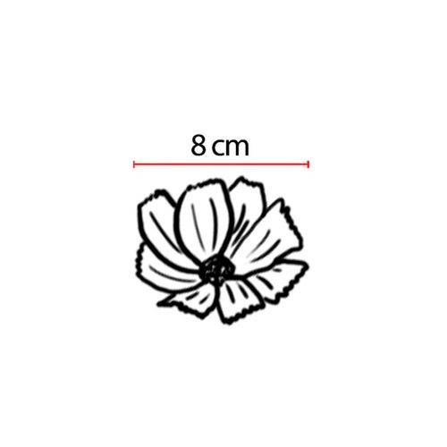 Haste Cosmos Flor Arte Branco 60cm