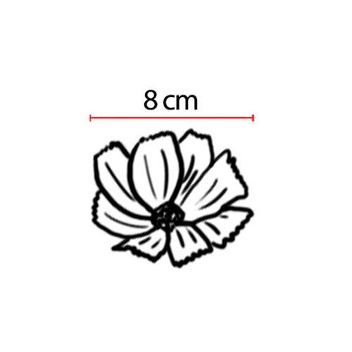 Haste Cosmos Flor Arte Laranja 60cm