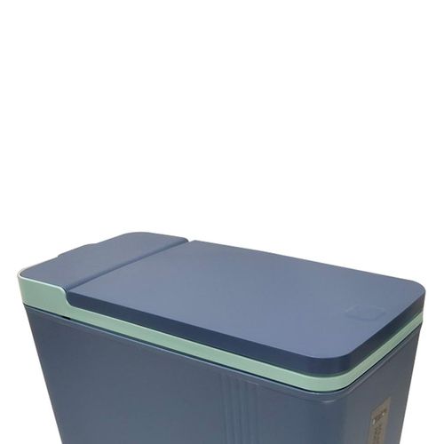 Lixeira com Tampa NDI Retangular Azul 7L