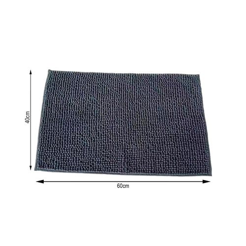 Tapete Nylon NDI Cinza 60x40cm