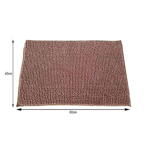 Tapete Nylon NDI Marrom 60x40cm