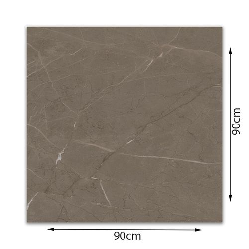 Porcelanato Armani Taupe Polido "A" 90x90cm