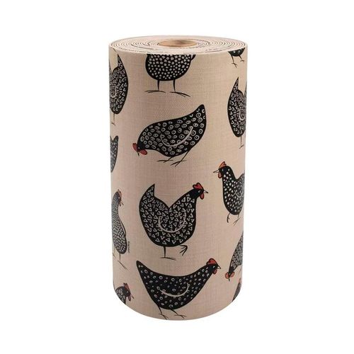Passadeira Flex Kapazi Galinhas Pretas 60x1,66cm