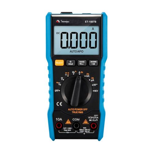 Multimetro Digital Minipa 600V 10A CAT III True RMS com Lanterna
