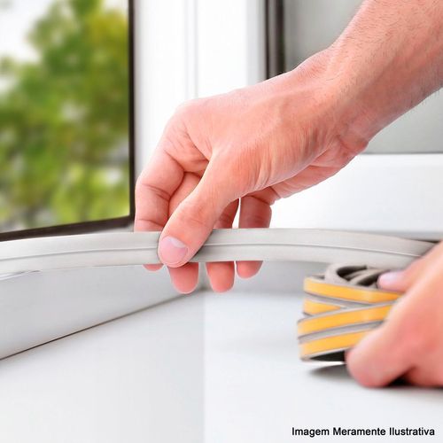 Veda Frestas Adesivo ComfortDoor Branco com 6 Metros
