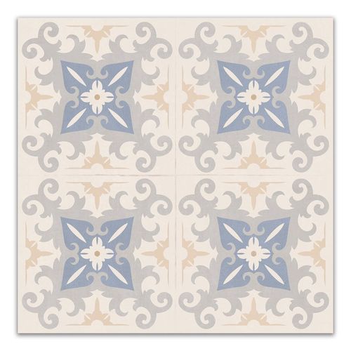 Porcelanato "A" Decore Habitare Blue Acetinado Retificado 61,8x61,8