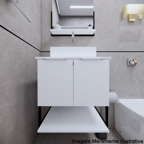 Kit 3 Peças 54cm Siao Branco (Arm/Cuba/Esp) 32094 Gabinetto
