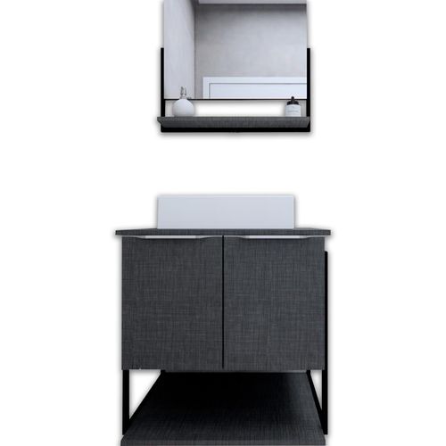 Kit 3 Peças 54cm Siao Cromato (Arm/Cuba/Esp) 32177 Gabinetto