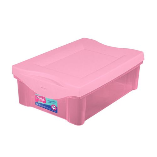 Organizador Plástico Ordene Rosa 13,5 Litros