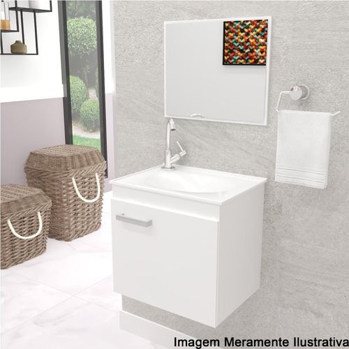Kit 3 Peças 41,5cm Bari Branco (Arm/Cuba/Esp) 4504 101585 Gabinetto