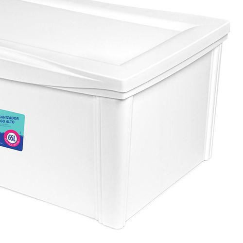 Organizador Plástico Ordene Branco 65 Litros