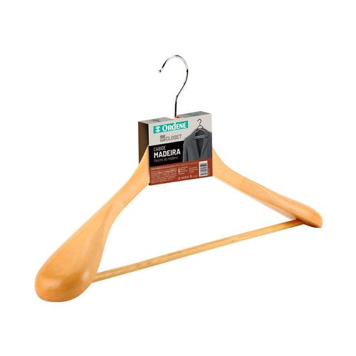 Cabide Ordene Madeira com Ombreira 44,5cm
