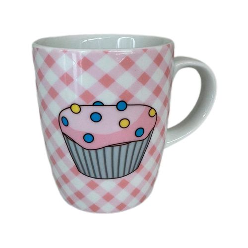 Caneca de Porcelana NDI Cupcake Xadrez Noah 230ml