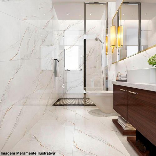 Porcelanato "A" Delta Vene Doro Polido Retificado 60x120