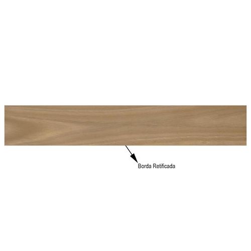 Porcelanato "A" 19,7x120 Elizabeth Itajai Cerejeira Acetinado Retificado