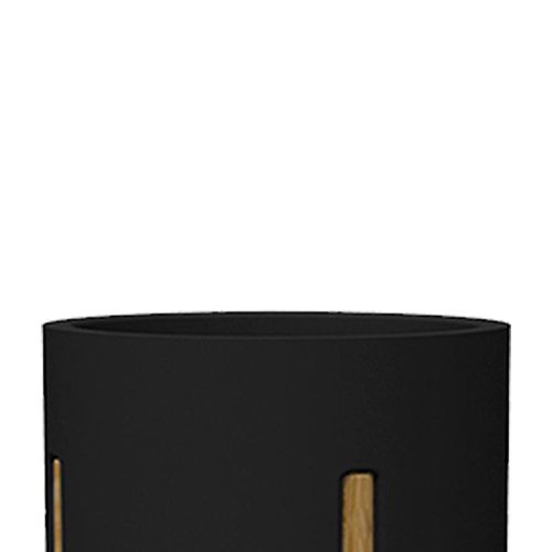 Vaso Cilíndrico Japi 33cm Decore Chumbo