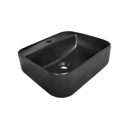Cuba Apoio 39cm Quadrada com Mesa Creare Preto Fosco ST73936 Aqqua