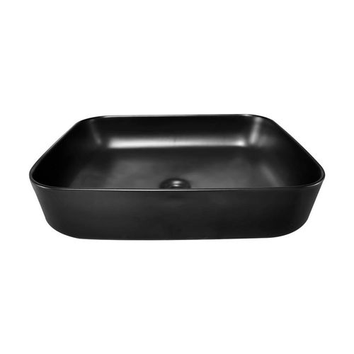 Cuba Apoio 50x39cm Retangular Sem Mesa Clean Preto Fosco ST73938 Aqqua