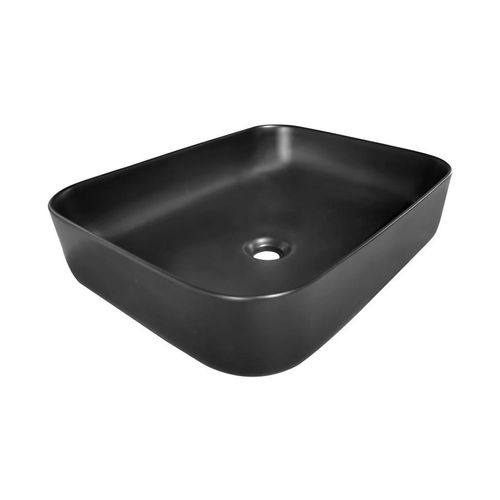 Cuba Apoio 50x39cm Retangular Sem Mesa Clean Preto Fosco ST73938 Aqqua