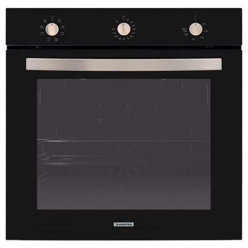 Forno elétrico de Embutir Tramontina Glass Cook em Vidro Temperado Preto 7 Funções 73L