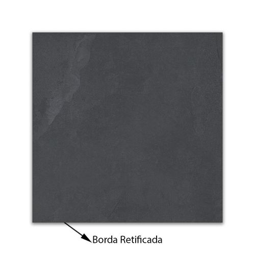 Porcelanato "A" 90x90 Delta Nova Slate Carbon Externo Granilhado Retificado