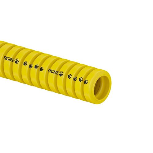 Eletroduto Tigre 1/2" Corrugado Amarelo 25M