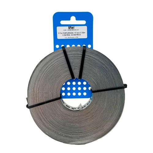 Rolo de Fita Perfurada Sfor Buchas 17mm x 30 Metros