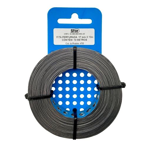Rolo de Fita Perfurada Sfor Buchas 17mm x 10 Metros