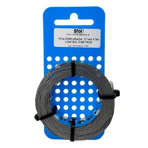 Rolo de Fita Perfurada Sfor Buchas 17mm x 5 Metros