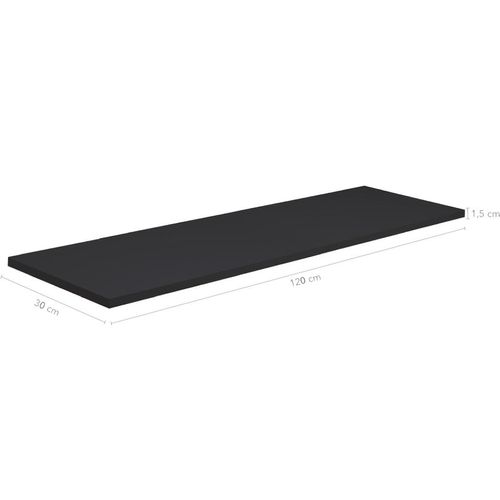 Prateleira Preta 1,5x30x120cm (Facility) 08057.082 PRAT-K
