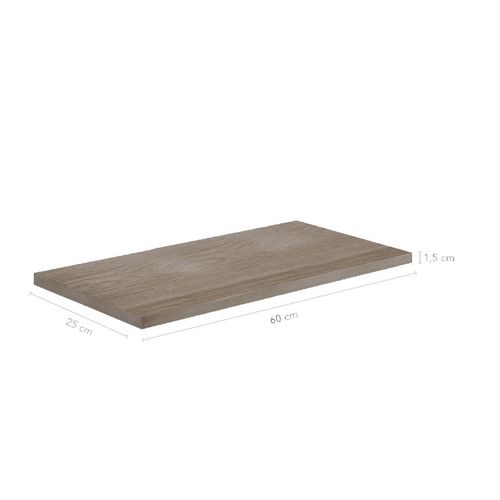 Prateleira Nogueira 1,5x25x60cm (Facility) 08076.030 PRAT-K