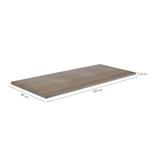 Prateleira Nogueira 1,5x40x120cm (Facility) 08076.112 PRAT-K