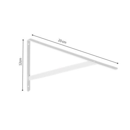 Mão Francesa 20cm Branco P/Prateleira (Leve) 08163.001 PRAT-K