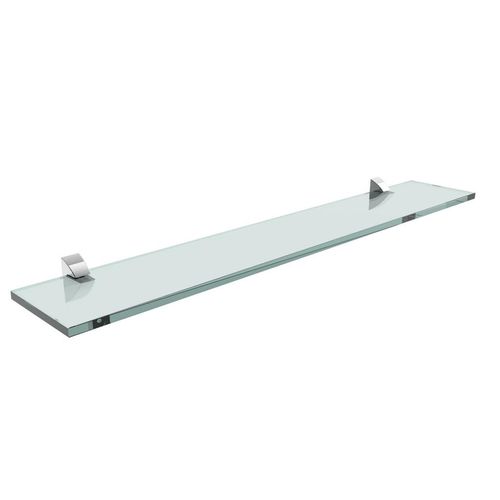 Prateleira de Vidro 0,8x10x60cm Suporte Cromado (Vetro) 08617.002 PRAT-K