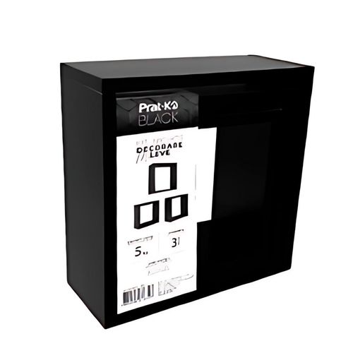 Kit Nicho Leve Decorare Preto 3 Peças 08788.001 PRAT-K