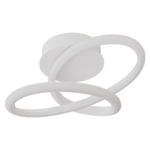 Plafon Led Hevvy Horizon Maze Small Branco Luz Amarelo/Net/Brc 20w
