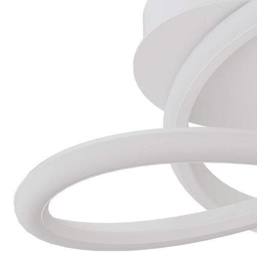 Plafon Led Hevvy Horizon Maze Small Branco Luz Amarelo/Net/Brc 20w