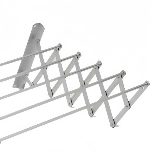 Varal de Parede Uttil Retrátil Prateado 80cm
