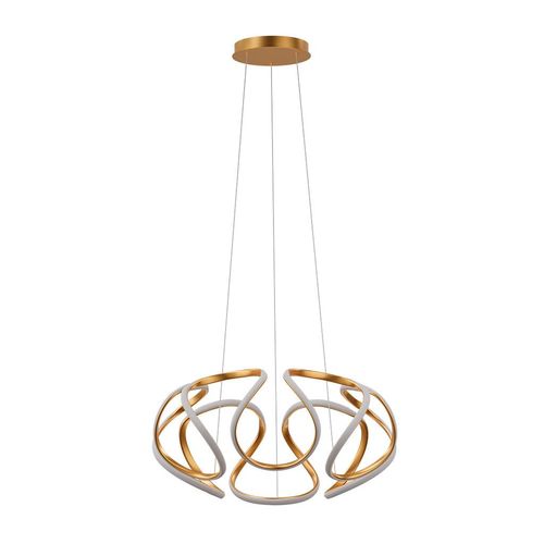 Pendente Led Hevvy 48w Horizon Queen Gold 3000K Bivolt