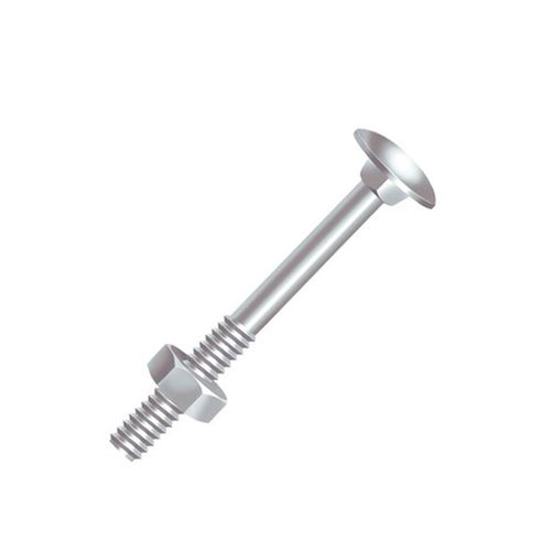 Parafuso Frances Ciser AC UNC Com Porca Sextavada 1/4x1.1/2 Rosca parcial Zincado ZB 200 Un